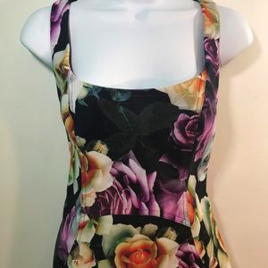 Nicole Miller Floral Bodycon sleeveless dress